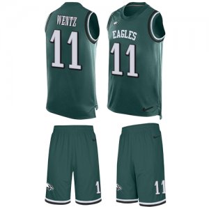 Jerseys Factory Cheap Nike Eagles #11 Carson Wentz Midnight Gree