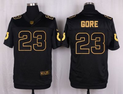 Jerseys Factory Cheap Nike Colts #23 Frank Gore Black Men's Stit