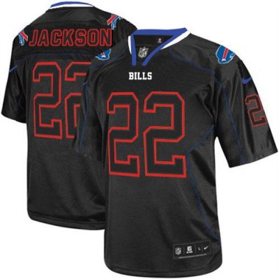Jerseys Factory Cheap Nike Bills #22 Fred Jackson Lights Out Bla