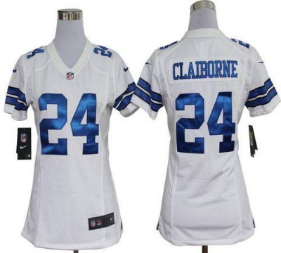 Jerseys Factory Cheap Nike Cowboys #24 Morris Claiborne White Wo