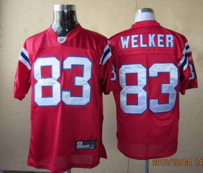 Jerseys Factory Cheap Patriots #83 Wes Welker Red Embroidered Yo