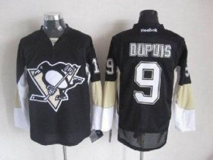 Jerseys Factory Cheap Penguins #9 Pascal Dupuis Black Embroidere