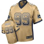 Jerseys Factory Cheap Nike Rams #99 Aaron Donald Gold Men's Stit