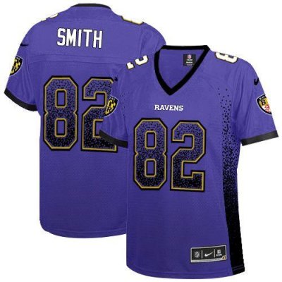 Jerseys Factory Cheap Nike Ravens #82 Torrey Smith Purple Team C