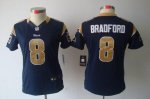 Jerseys Factory Cheap Nike Rams #8 Sam Bradford Navy Blue Team C