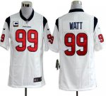 Jerseys Factory Cheap Nike Texans #99 J.J. Watt White With C Pat