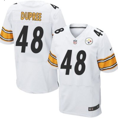 Jerseys Factory Cheap Nike Steelers #48 Bud Dupree White Men's S