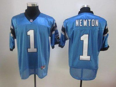 Jerseys Factory Cheap Nike Panthers #1 Cam Newton Blue Stitched