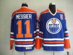 Jerseys Factory Cheap Oilers #11 Mark Messier Embroidered Light