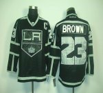 Jerseys Factory Cheap Kings #23 Dustin Brown Black Ice Embroider