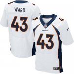 Jerseys Factory Cheap Nike Broncos #43 T.J. Ward White Men's Sti