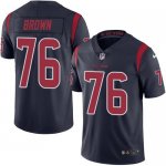 Jerseys Factory Cheap Nike Texans #76 Duane Brown Navy Blue Men'