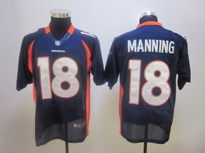 Jerseys Factory Cheap Nike Broncos #18 Peyton Manning Blue Stitc