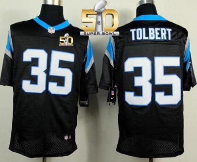 Jerseys Factory Cheap Nike Panthers #35 Mike Tolbert Black Team