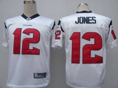 Jerseys Factory Cheap Texans #12 Jacoby Jones White Stitched NFL