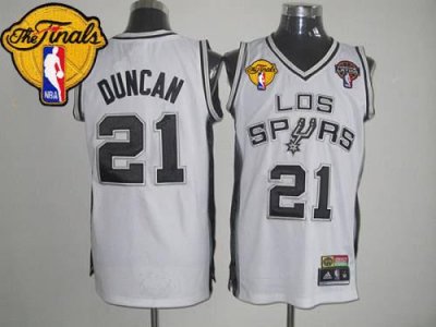 Jerseys Factory Cheap Spurs #21 Tim Duncan White Latin Nights Fi