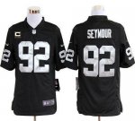 Jerseys Factory Cheap Nike Raiders #92 Richard Seymour Black Tea