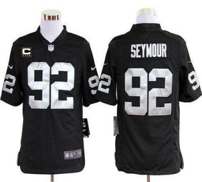 Jerseys Factory Cheap Nike Raiders #92 Richard Seymour Black Tea