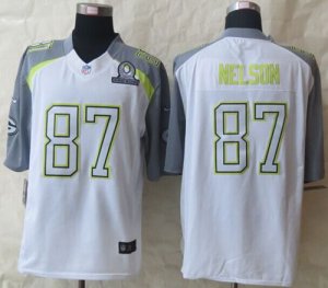 Jerseys Factory Cheap Nike Packers #87 Jordy Nelson White Pro Bo