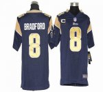 Jerseys Factory Cheap Nike Rams #8 Sam Bradford Navy Blue Team C