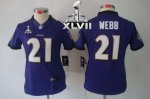 Jerseys Factory Cheap Nike Ravens #21 Lardarius Webb Purple Team