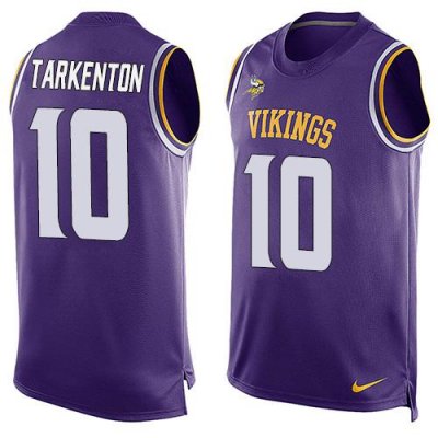 Jerseys Factory Cheap Nike Vikings #10 Fran Tarkenton Purple Tea
