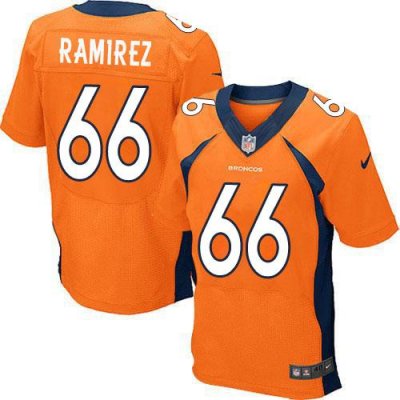 Jerseys Factory Cheap Nike Broncos #66 Manny Ramirez Orange Team