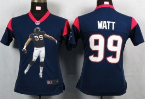 Jerseys Factory Cheap Nike Texans #99 J.J. Watt Navy Blue Team C