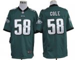 Jerseys Factory Cheap Nike Eagles #58 Trent Cole Midnight Green