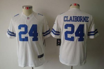 Jerseys Factory Cheap Nike Cowboys #24 Morris Claiborne White Yo
