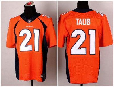Jerseys Factory Cheap Nike Broncos #21 Aqib Talib Orange Team Co