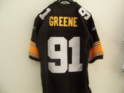 Jerseys Factory Cheap Steelers #91 Kevin Greene Black Stitched N