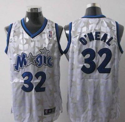 Jerseys Factory Cheap Magic #32 Shaquille O'Neal White Star Limi
