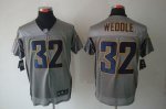 Jerseys Factory Cheap Nike Chargers #32 Eric Weddle Grey Shadow