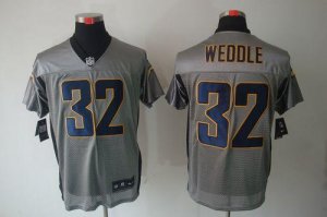 Jerseys Factory Cheap Nike Chargers #32 Eric Weddle Grey Shadow