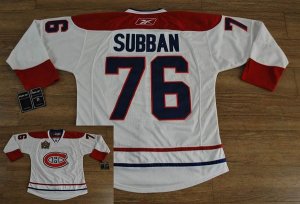 Jerseys Factory Cheap Canadiens #76 PK Subban Embroidered White