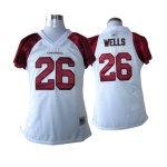 Jerseys Factory Cheap Cardinals #26 Chris Wells White Women's Fi
