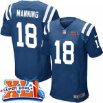 Jerseys Factory Cheap Nike Colts #18 Peyton Manning Royal Blue T