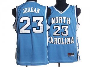 Jerseys Factory Cheap North Carolina #23 Michael Jordan Blue Emb