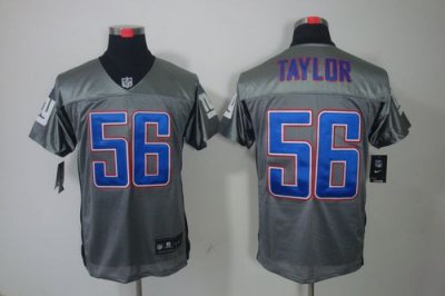 Jerseys Factory Cheap Nike Giants #56 Lawrence Taylor Grey Shado