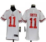 Jerseys Factory Cheap Nike 49ers #11 Alex Smith White Youth Embr