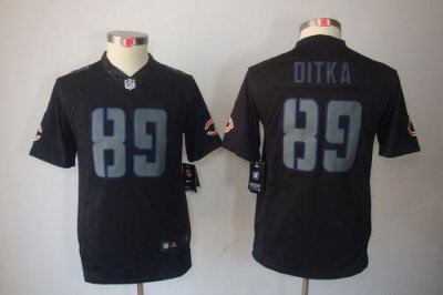Jerseys Factory Cheap Nike Bears #89 Mike Ditka Black Impact You