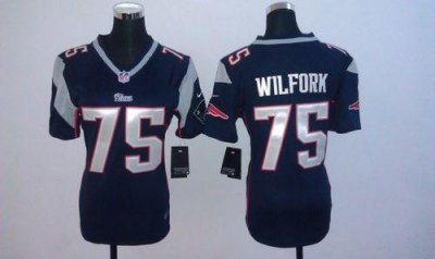 Jerseys Factory Cheap Nike Patriots #75 Vince Wilfork Navy Blue