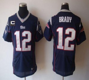 Jerseys Factory Cheap Nike Patriots #12 Tom Brady Navy Blue Team