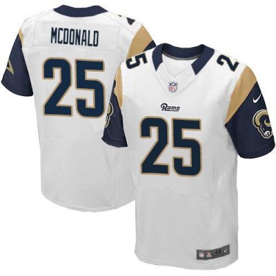 Jerseys Factory Cheap Nike Rams #25 T.J. McDonald White Men's St