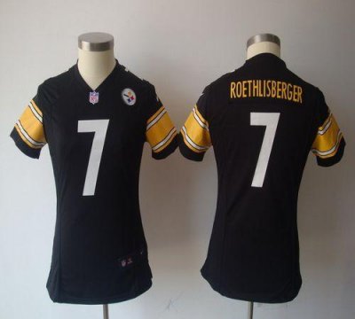 Jerseys Factory Cheap Nike Steelers #7 Ben Roethlisberger Black