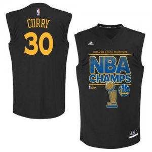 Jerseys Factory Cheap Warriors #30 Stephen Curry Black 2015 NBA