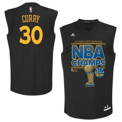 Jerseys Factory Cheap Warriors #30 Stephen Curry Black 2015 NBA