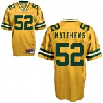 Jerseys Factory Cheap Nike Packers #52 Clay Matthews Yellow Stit