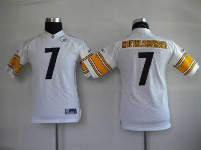 Jerseys Factory Cheap Steelers #7 Ben Roethlisberger White Stitc